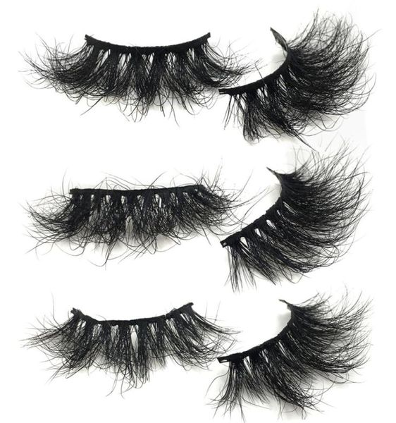 

mink lashes 25mm fluffy messy reusable 3d eyelashes whole bulk real mink eyelashes makeup false eye lashes4159331