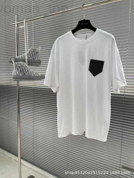 

men's polos designer high version 2023 new p family round neck short sleeve t-shirt couple and women's underlay fashion sn4t, White;black