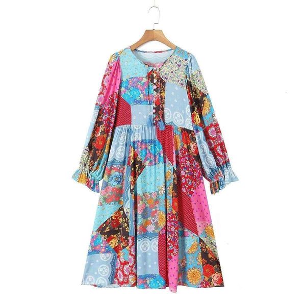 

item title wholesale summer style womens dress printed tassels lace, Black;gray