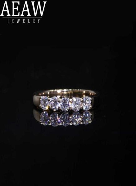 

designer rings aeaw 14k white ring gold 0 1ct 3mm total 0 5ctw df round cut engagement moissanite lab grown diamond for women296v4813172, Silver