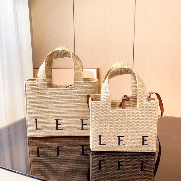 

handle straw weave raffias font totes bag mens beach luxury lady travel designer womens clutch bag mini cross body shoulder bag 2 sizes hand