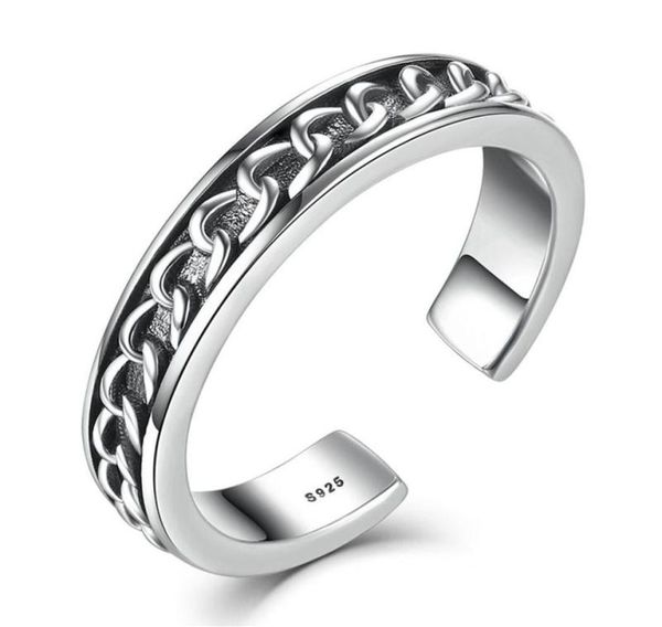 

adjustable rings authentic 925 sterling silver ring for women chain pattern surrounded trendy fine jewelry vsr019295y5975252