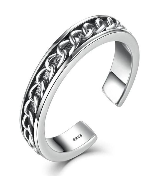 

adjustable rings authentic 925 sterling silver ring for women chain pattern surrounded trendy fine jewelry vsr019295y1816707
