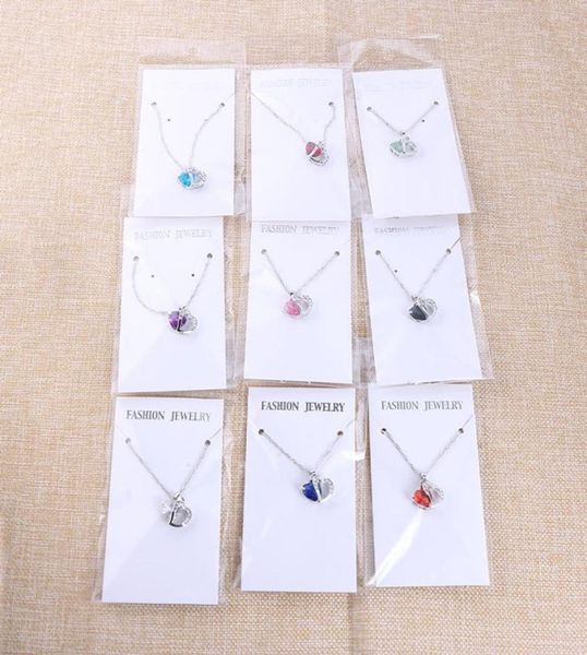 

heart pendant necklace for women fashion 925 sterling silver chains charms jewelry zircon crystal diamond rhinestone ladies love n1456315