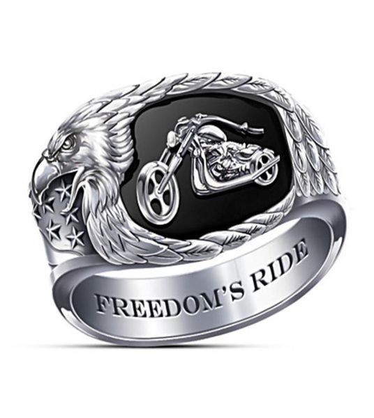 

new hip hop big rings for men rock style viking india steampumk silver color cowboy motorcycle fashion accessories gifts jewelry6124413, Golden;silver