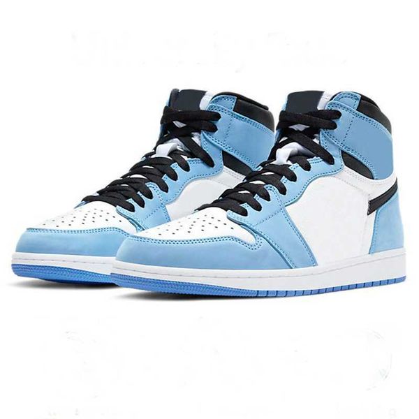 

2023 men 1 basketball shoes black white panda patent university blue hype royal dark mocha shadow heritage bred mens women trainer sports sn