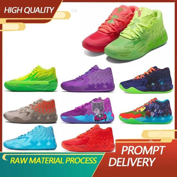 

2023 new upgrade of lamelo ball shoes mb1 rick morty of men women gym shoes queen city of melo basketball shoes melos mb 2 low trainers shoe