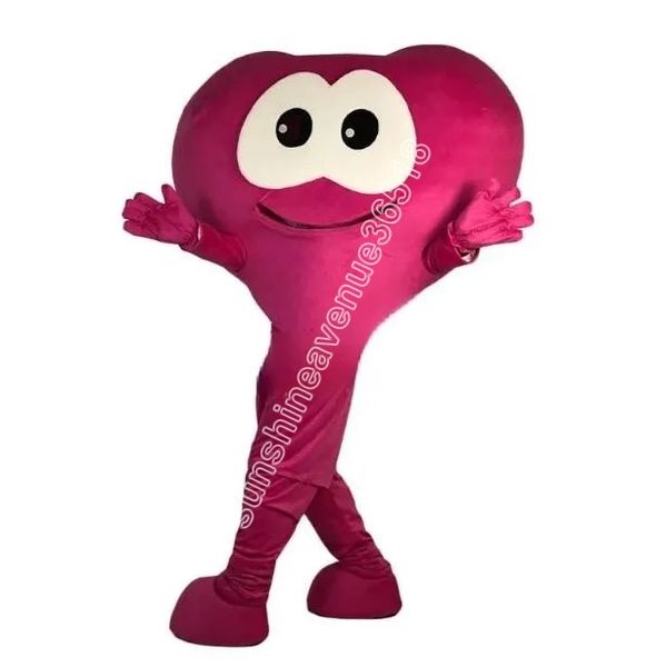 

red love mascot costume cartoon anime theme character carnival adults size christmas birthday party outdoor outfit suit, Red;yellow