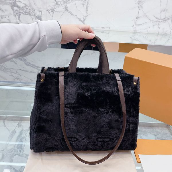 

2023 new women designer winter plush bag luxury totes shoulder evening classic handbag ladies crossbody bags