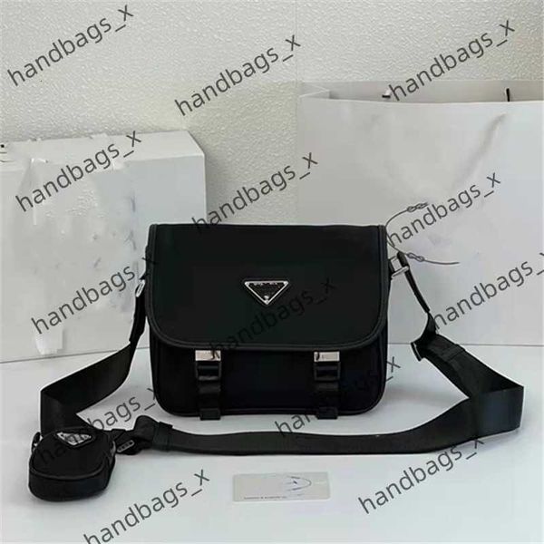 

designer bag p bag summer new parachute nylon cloth men's and women's same postman bag women's versatile fashion messenger ba