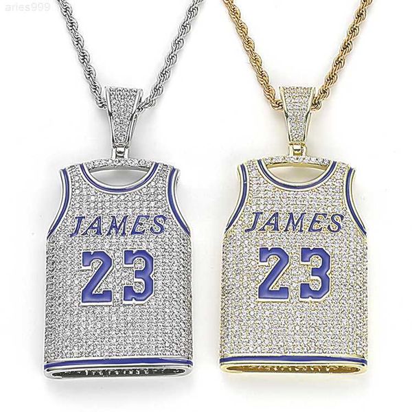 

hiphop custom iced out james pendant gold plated brass zircon chains and pendants men, Silver