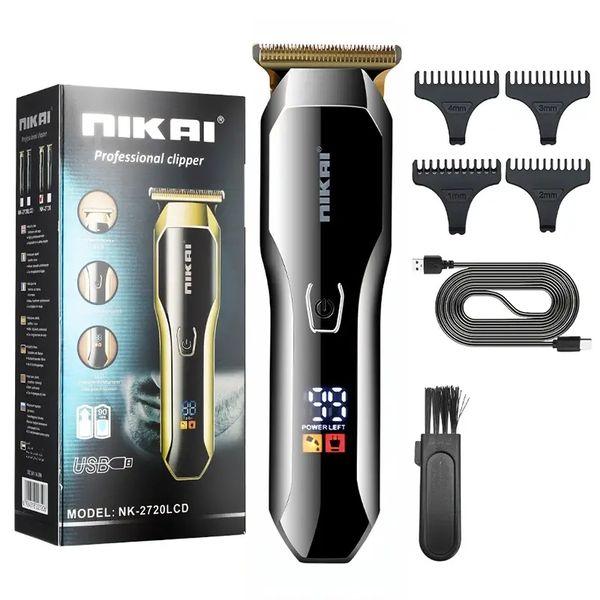 

1pc electric hair clipper trimmer with lcd digital display electric hair clipper shaver hair cutting machine for men for daily use
