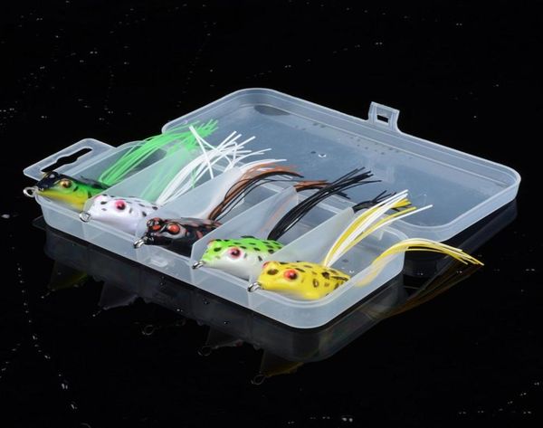 

5pcslot 42cm58g life like frog lure soft bait bionic fishing lure with box snakehead bass trout bait fishing tackle ater f9967424