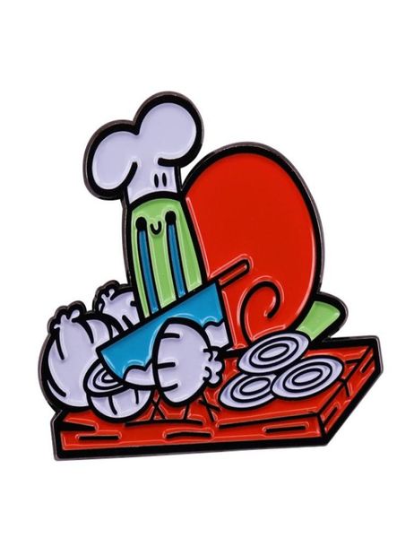 

snail039s chef enamel pin brooch crying onion chopping badge funny fashion jewelery accessory1159365, Blue
