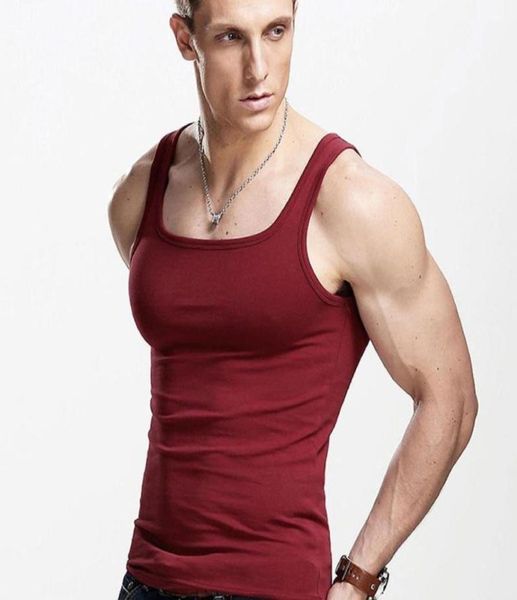 

men039s tank whole men vest men039s tight exercise breathable cotton stretch 1821775128661168125202, White;black