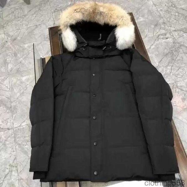 

designer mens jackets winter jacket womens parkas man coat fashion down jacket canadian goose thick warm coats outwear parka canadian parka, Black