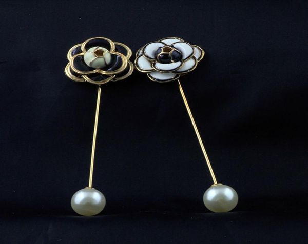 

brooches jewelry camellia pearl flower brooch female sweater big pin retro corsage collar pin jewelry 1038248, Gray