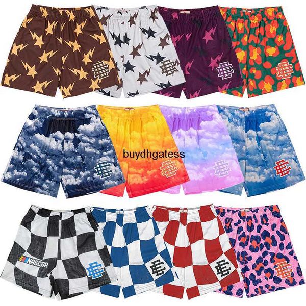 

m6gi men's shorts eric ee men printed sweatpants sport pants summer jogging gym training workout breathable mesh beach board fvpm, White;black