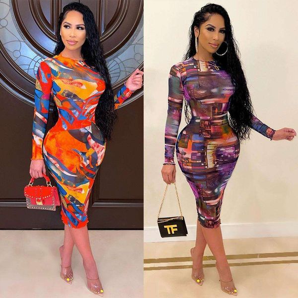 

os fashionable tight fitting mesh long sleeved dress for women, Black;gray