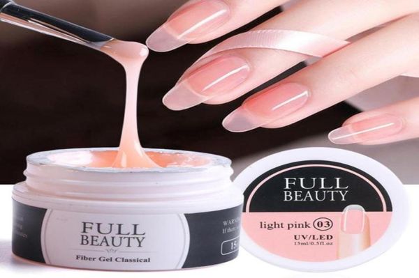 

15ml nail extension gel acrylic white clear quick building gel for nails finger prolong form tips manicure36823392755082, Red;pink