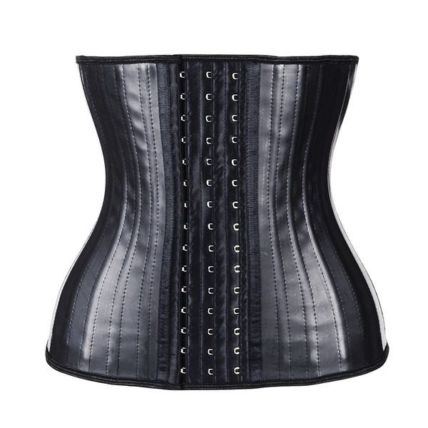 

women's shapers latex waist trainer 25 steel bone women binders and shapers corset modeling strap body shaper colombian girdles slimmin, Black;white