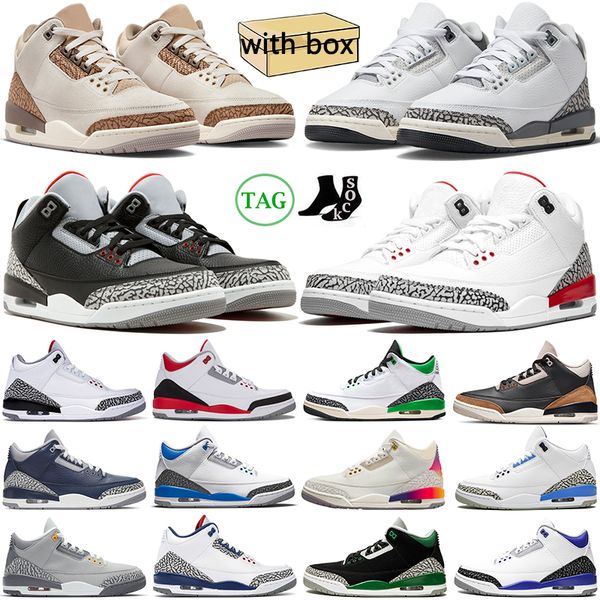 

jumpman 3 3s basketball shoes for men women sneaker palomino medellin sunset cardinal red cement black seoul fire red mens womens outdoor sp, White;red