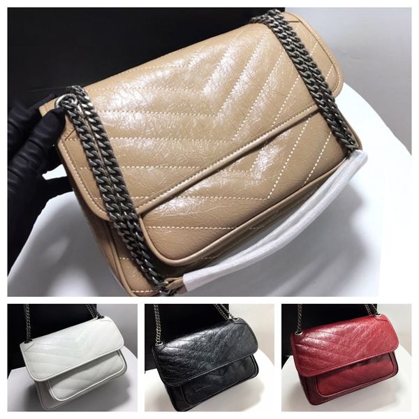 

vintage luxurys handbags designer bag women shoulder bags crossbody genuine leather crossbody ladies messenger bag chain shoulder bag classi