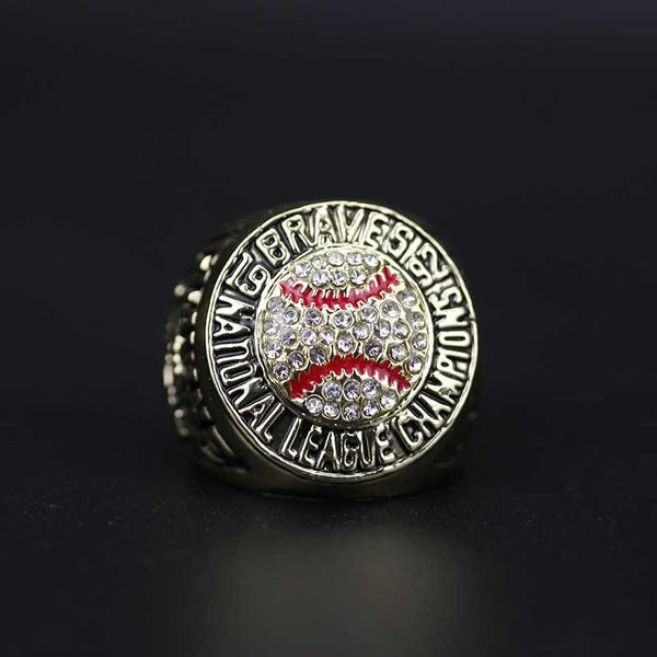 

nl 1992 atlanta warriors baseball championship ring fan, Silver