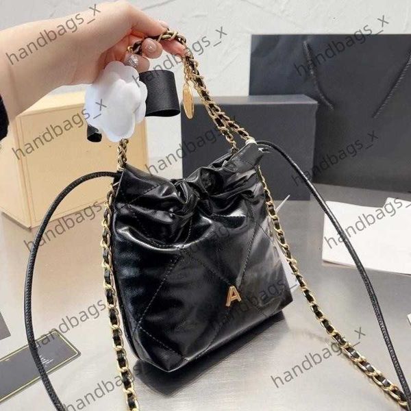 

c bag new casual cowhide mini shopping bag pearl mini garbage bag lingge 22bag crossbody women's bag fro9