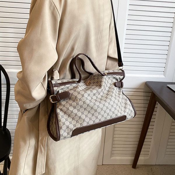 

shoulder bags factory wholesale canvas women's one versatile fashion printed commuter portable tote large capacity bag
