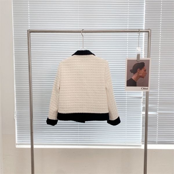 

women's jackets 2023 slim and elegant style celebrity polo collar suit mid length fashion high end 3d coat 230804, Black;brown