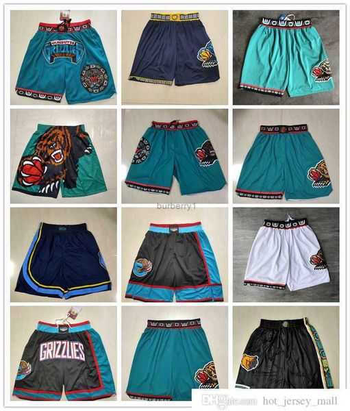 

memphis''grizzlies''men retro basketball shorts pocket size s-2xl