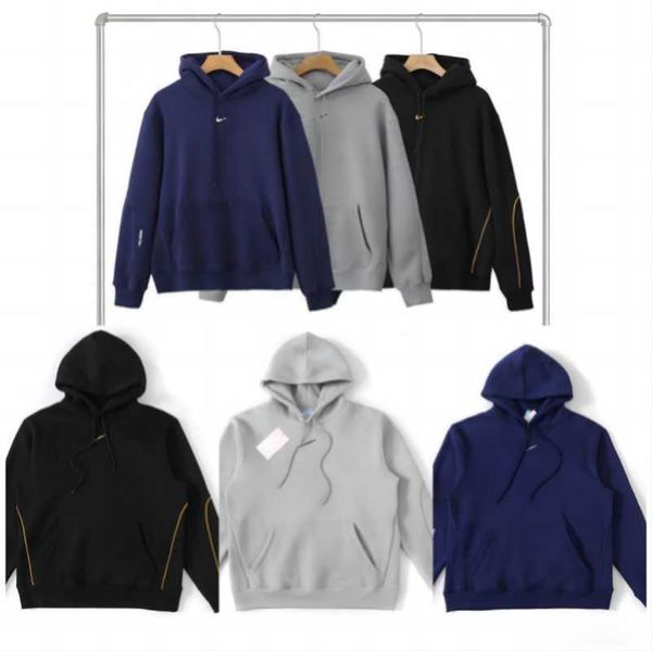 

3a designer hoodie mens sweatshirt nocta hoody embroidery hooded sweater men women sports pullover coat casual loose power flow design yh, Black