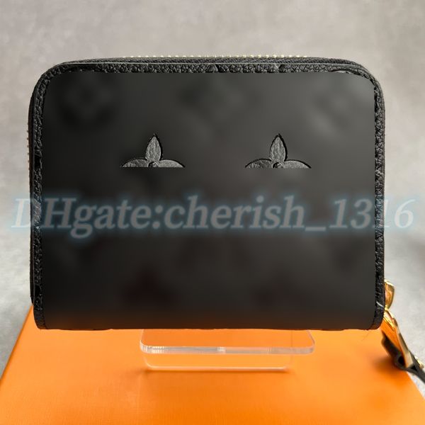 

keychain m60067 n63070 zip coin purse luxurys designer id card women pocket organizer men wallet genuine leather key pouch card case fashion, Brown;gray