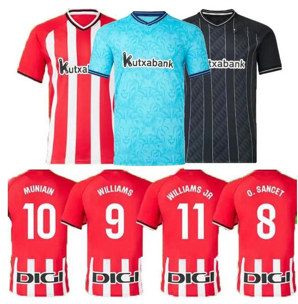 

muniain 10 soccer jersey 23-24 home away black thai quality shirts customized dhgate wholesale unai lopez 8 williams 9 berenguer 12 villalib, Black;yellow