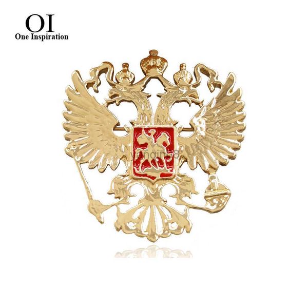 

pins brooches oi new arrival fashion alloy brooch pin russia guards eagle badge for women men corsage suit scarf hat hijab pins jewelry gift, Gray