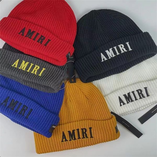 

ssyy new fashion designer hats men's and women's beanie fall/winter thermal knit hat ski brand bonnet plaid skull hat luxury warm, Blue;gray