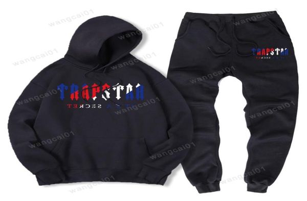 

men039s tracksuits 2022 new brand printed sportswear men 14 colors warm two pieces set loose hoody sweatshirt pants 5905436, Gray