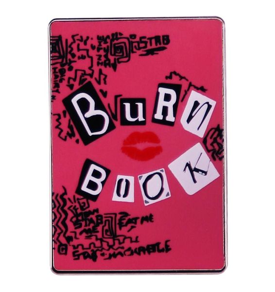 

burn book enamel pin comedy movie mean girls inspiration badge3213052, Blue