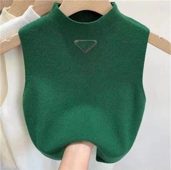 

2023 NEW Summer short designer clothe woman vest womens knit shirt sexy top base shirt light thin Letter embroidery for womans vest top waistcoat jumper woman luxury, 2_color