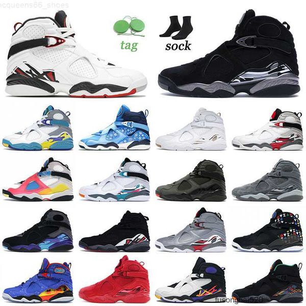 

jumpman alternate aqua basketball shoes valentines day south beach mens women air jorcden 8 8s viii outdoor trainers sneakers size 13, Black