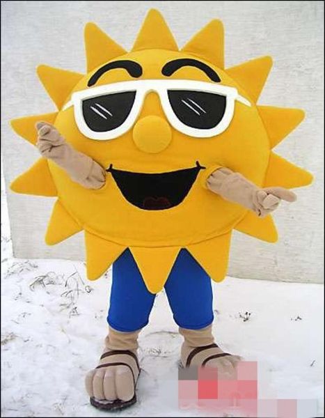 

custom sun flower mascot costume character costume size 8828533, Red;yellow