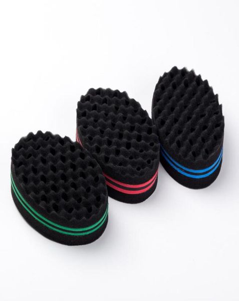

1pcs oval double magic hair dreads ing locks dreadlocks curl brush sponge coil wave barber tool dread sponge brushes 4 8012712