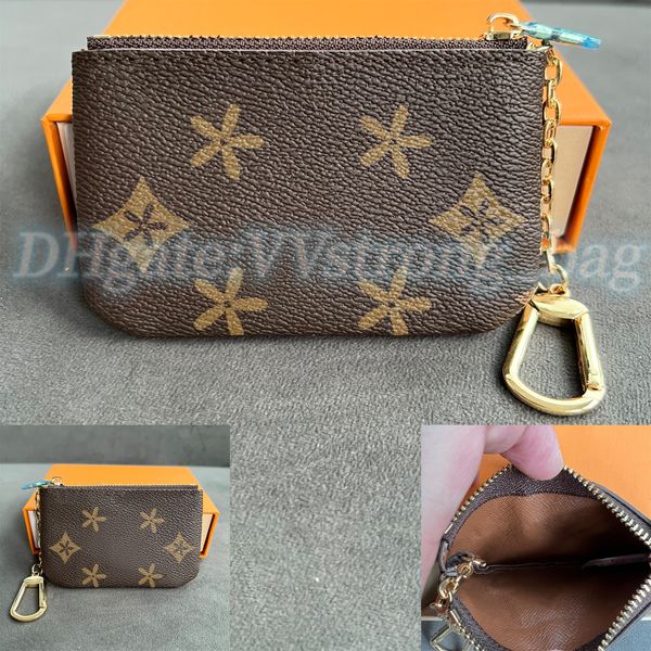 

women id holder small wallet black flower m62650 key coin purse credit card holder lady luxurys designer keychain men card case pocket organ, Red;black
