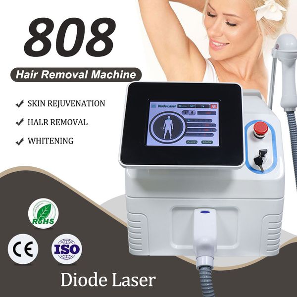 

professional ice painless diode laser hair removal machine hair types 808 for skin rejuvenation, Black