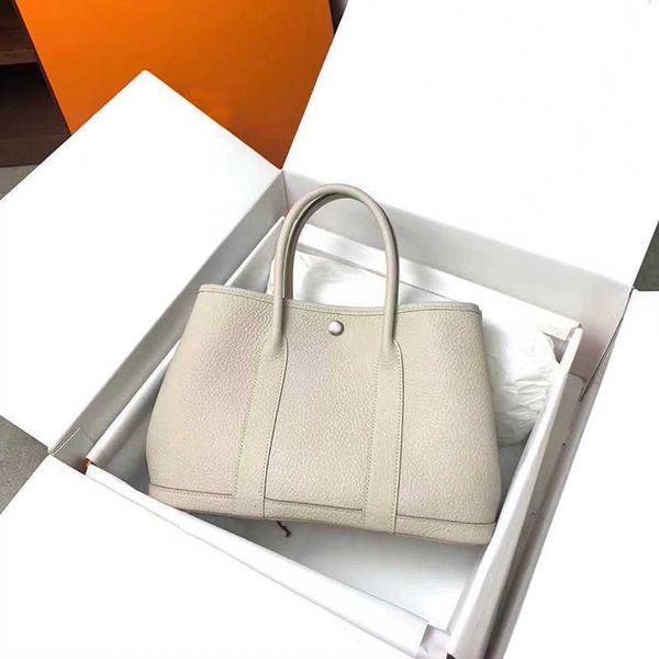 

h ermes 7a garden party totes women luxury designers bags 2023 larger size crossbody purse cowhide learther checker plaid with original boxd