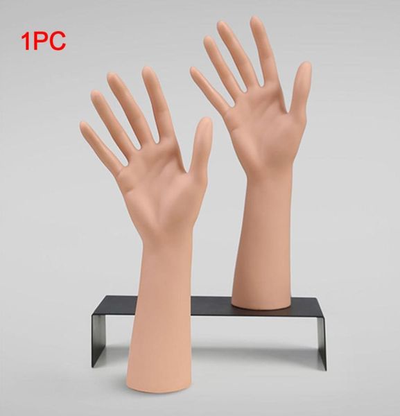 

multi function holder finger ring jewelry display gloves simulation space saving stand po props arm model base mannequin hand1059492, Pink;blue