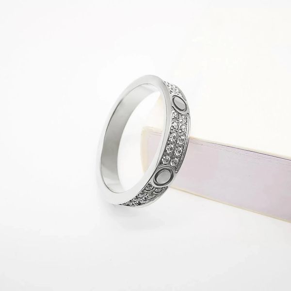 

new designer design titanium band rings classic jewelry men and women couple rings, Silver
