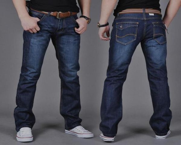 

designer men039s jeans spring and summer skinny jeans straight casual slim jeans business casual elastic3567635, Blue