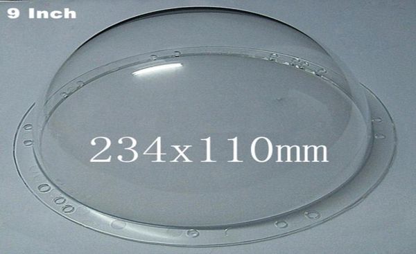 

ckc 234x110mm 9inch cctv security surveillance clear acrylic dome camera plastic housing cover camera antidust protect housing9605800